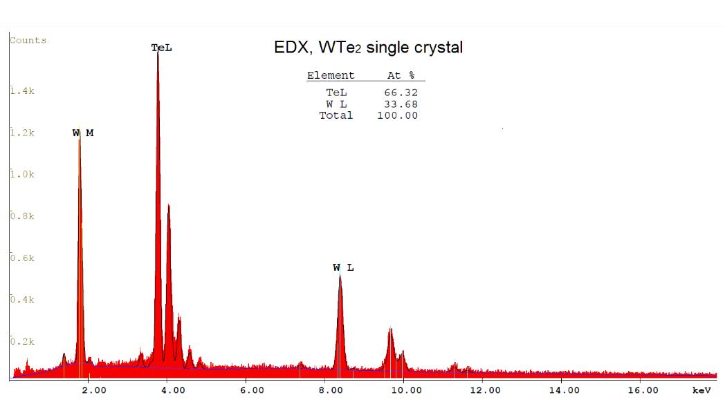 二碲化鎢晶體(99.995%) WTe2(Tungsten Ditelluride)